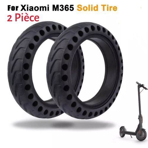 Pneu solide 8.5 pouces pour Scooter électrique XiaoMi M365/PRO, 8 1/2X2,  pneus solides à double nid d'abeille, Excellent remplacement