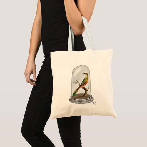 product_image_name-Generic-Tote bag bird in bell jar Unique, haute qualité-1