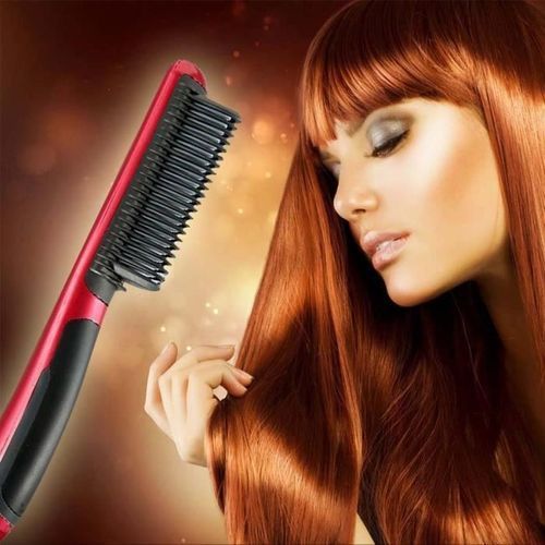 Generic Super Brosse Hair Straightener Lissante et Chauffante Rouge a prix pas cher Jumia Maroc