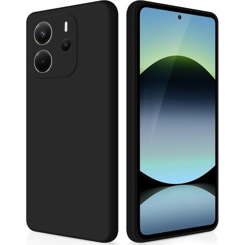 product_image_name-Case-حافظة سيليكون ناعمة لهاتف شاومي Redmi Note 14 4G أسود-1