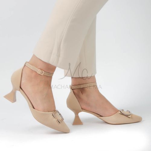 MaChaussure Pyrite Escarpins femmes en Beige