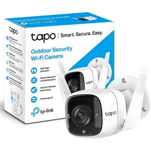 TP-Link Tapo C310 Extérieure Caméra de Surveillance WiFi, Caméra de sécurité ip sans Fil 3Mp (2304x1296)