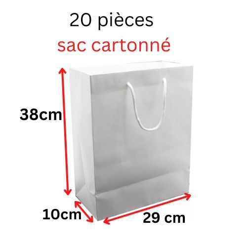 Sac en papier recyclé pour cadeau (grand modèle)