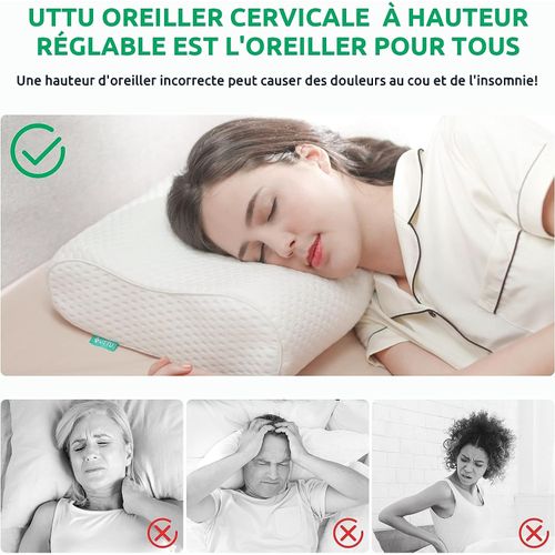 Generic Oreiller Ergonomique Cervical à Mémoire de Forme à prix