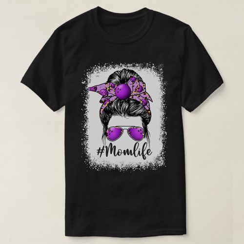 product_image_name-Generic-T-shirt Cute Mothers Day Bowling Maman Life Messy Bun Game-3