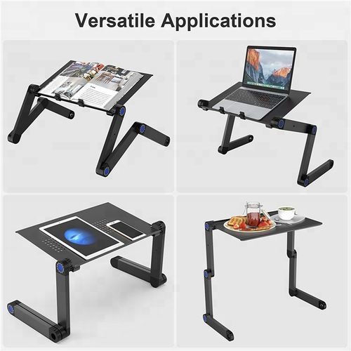 Table réglable pour ordinateur portable - Support ordinateur lit / canapé -  Avec porte-souris