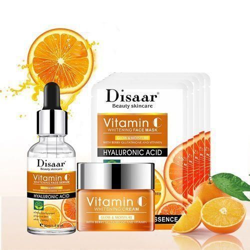product_image_name-Generic-Disaar Kit soins du visage à la vitamine C, sérum Anti-rides et Anti-âge, crème visage, 5 feuilles masques-1