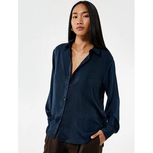 product_image_name-Koton-قمصان نسائية بأكمام طويلة لون كحلي-1