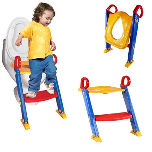 Siège Toilette Pliable Enfants, 2-in-1 Toilette Trainer Pliable