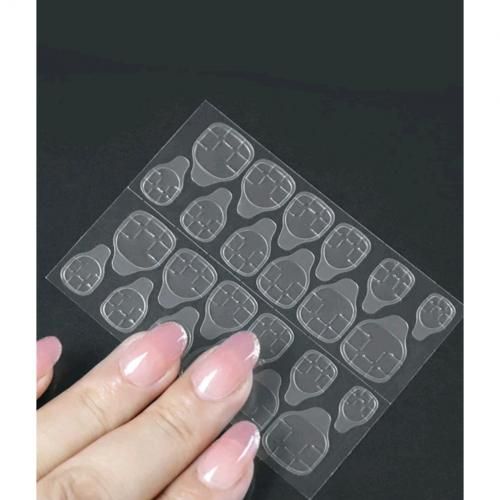 Autocollants Double Face pour Faux Ongles Transparents - Manucure