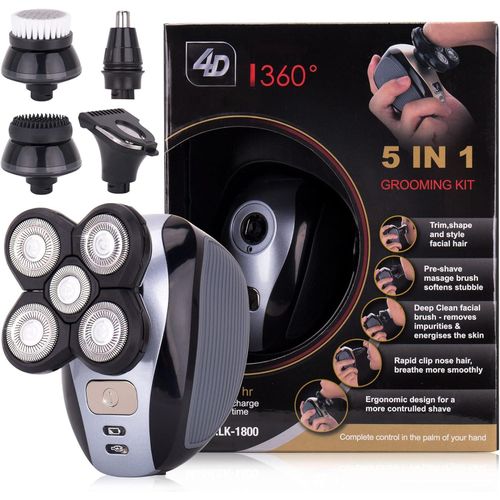 product_image_name-Generic-Rasoir électrique et kit de toilettage 5 en 1 pour homme, rasoir à cinq têtes pour une barbe et des cheveux parfaits, sans fil et rechargeable-1