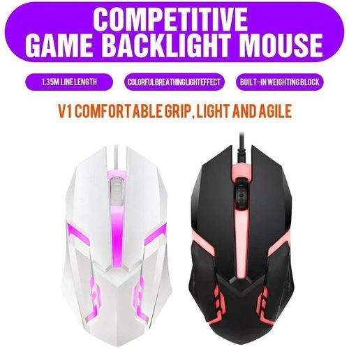 product_image_name-Generic-فأرة ألعاب سلكية بثلاثة أزرار وإضاءة LED ملونة لراحة مكتب مثالية.-3