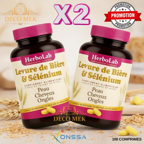 product_image_name-Herbo Ridouane-Pack x2 Levure de bière & sélénium ,2 x 100 comprime-1