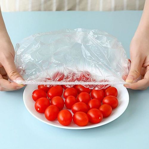 100pcs Couvercles Alimentaires Transparent Plastique Lastiques