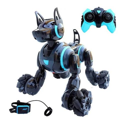 Generic Chien Robot motre télécommande rotation 360° avec lumière