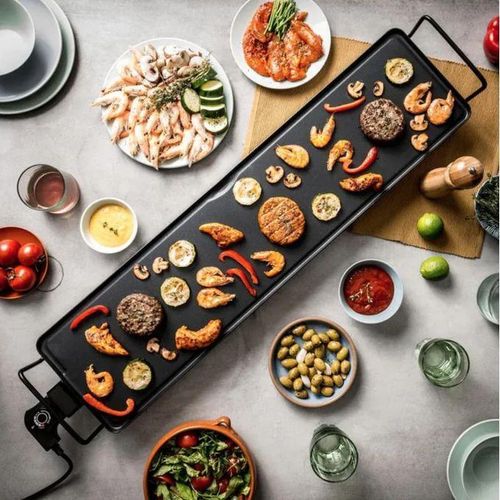 product_image_name-Generic-Plancha Électrique Professionnelle 90 cm – Puissance 8000W – Surface Antiadhésive Haute Performance-4