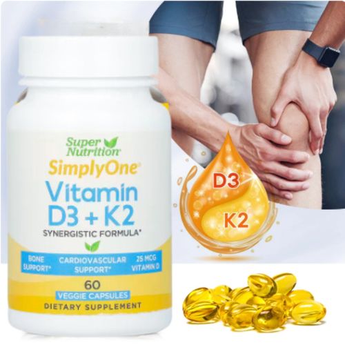 Complément Alimentaire Vitamine D3 + K2 200mcg - Santé Osseuse Et Immunitaire - 30/60/120 Gélules