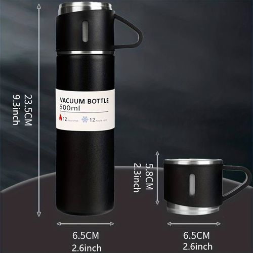 Generic Bouteille Thermos 500 ml à double paroi en acier