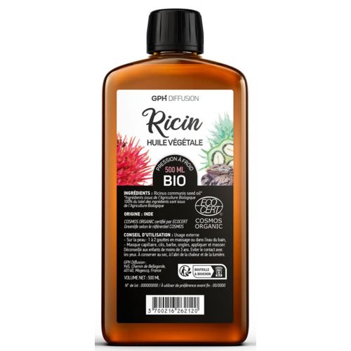 Planète au Naturel Huile de ricin certifiée biologique Ecocert 500ml à — free download