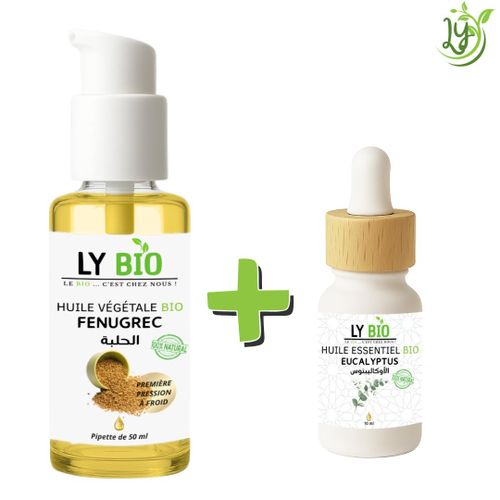 product_image_name-LY BIO-PACK HUILE FENUGREC 50ML - POMPE + HUILE ESSENTIEL EUCALYPTUS 10ML-1