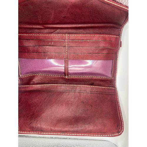 product_image_name-Generic-Pochette marocaine en cuir faite main, sac en cuir embossé, pochette en cuir bordeaux avec fermoir en laiton, pochette bohème chic pour soirée – 20 × 10 cm-5