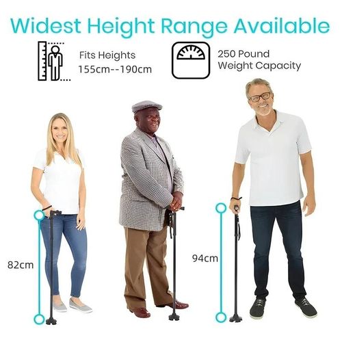 product_image_name-Generic-Canne de marche pliante avec lumière LED, réglable, légère, pliable, antidérapante, béquille pour personnes âgées-2
