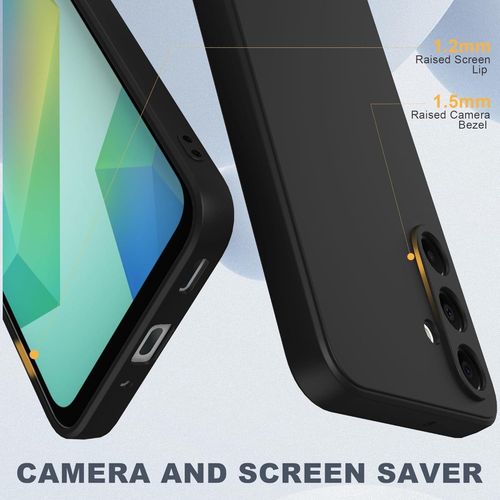 product_image_name-Case-Pochette silicone Noir pour samsung A16-8