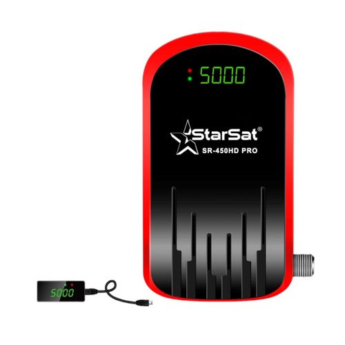 product_image_name-Starsat-Récepteur satellite  SR-450HD Pro Full HD DVBS2 5 000 canaux PVR WiFi pris en charge Noir Rouge-3