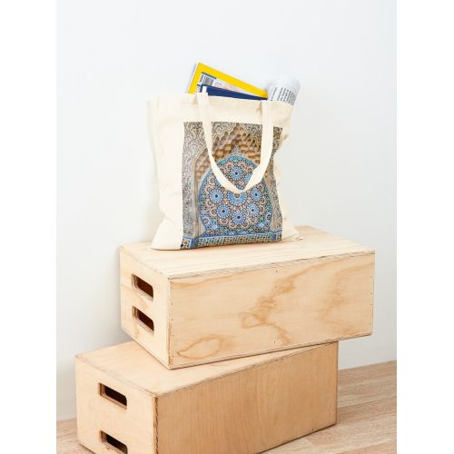 product_image_name-Generic-حقيبة يد قطن كلاسيكية من بلاط الزليج المغربي السلس-2