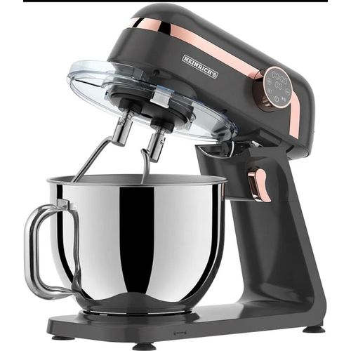 product_image_name-HEINRICH'S- Pétrin robot metal double crochet 8L acier inoxydable + ecran tactil - 1800W - 6 Vitesses-1