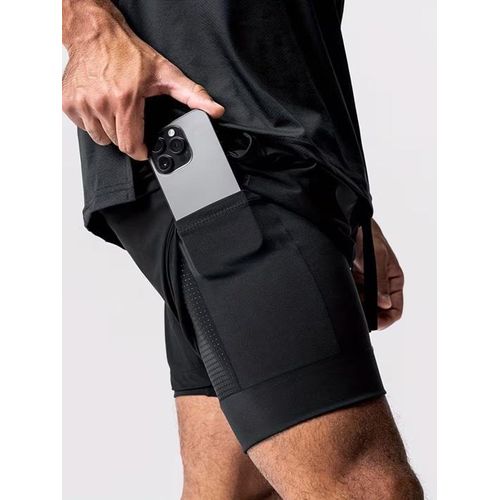 product_image_name-Generic-Short de Sport Homme Double Couche – Confort, Performance et Liberté de Mouvement-2