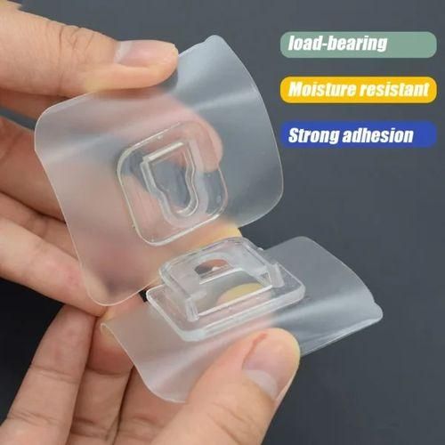 product_image_name-Generic-Ventouse adhésive pour cuisine et salle de bain, support de rangement transparent avec crochets (10pièces)-4