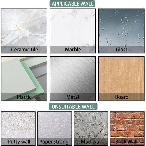 product_image_name-Generic-Ventouse adhésive pour cuisine et salle de bain, support de rangement transparent avec crochets (10pièces)-7