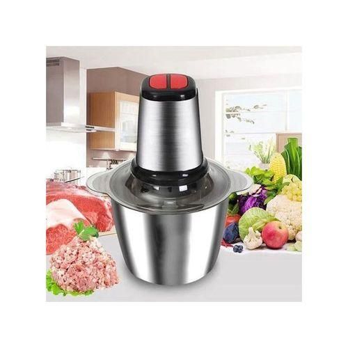 product_image_name-Generic-Cooking Hachoir électrique 2 bols Inox et Verre + 5 Lames et batteur et spatule 3L-2