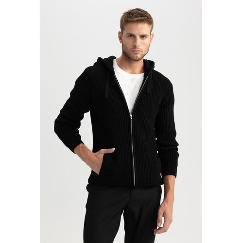 Defacto Gilet Bolero homme en tricot manches longues a capuche Noir a prix pas cher Jumia Maroc