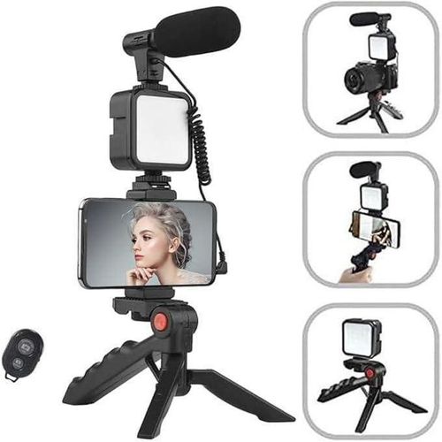 product_image_name-Generic-Kit Vlogging pour smartphone avec micro stéréo, lumière LED et trépied, Parfait pour Youtube et TikTok-3