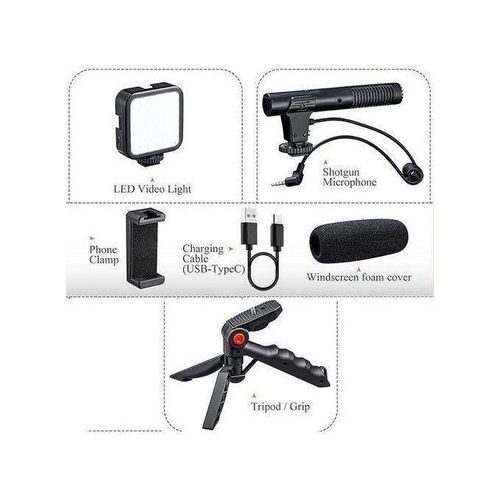 product_image_name-Generic-Kit Vlogging pour smartphone avec micro stéréo, lumière LED et trépied, Parfait pour Youtube et TikTok-5