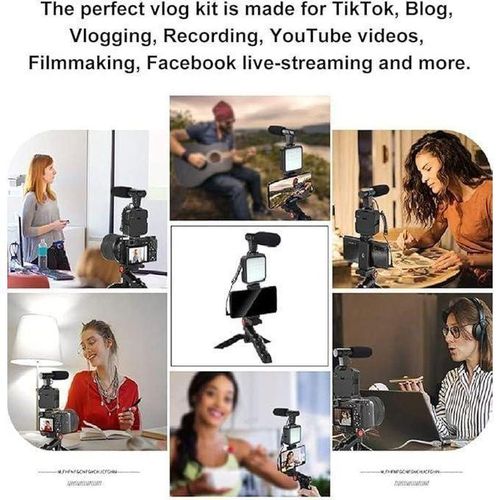 product_image_name-Generic-Kit Vlogging pour smartphone avec micro stéréo, lumière LED et trépied, Parfait pour Youtube et TikTok-6