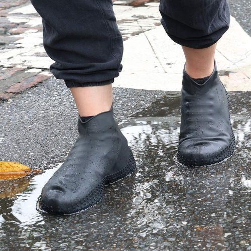 Generic Paire de couvre-chaussures en silicone Anti-pluie antidérapantes  réutilisables
