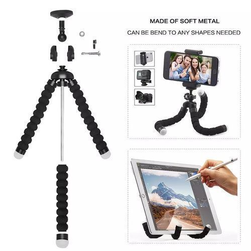 Trépied pour téléphone avec pieds flexibles pour photos vidéos - Trépied  photo et vidéo