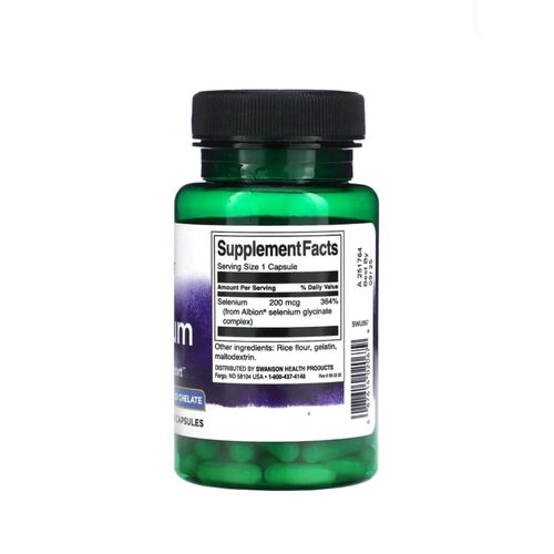 Swanson Complexe de sélénium d'Albion, 200 µg, 90 capsules - image 2