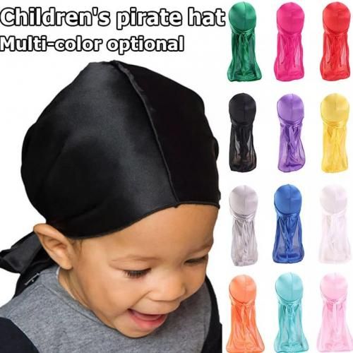 Generic Basic Black Kids Sports Durag - image 3