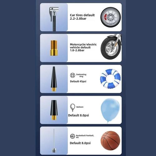 product_image_name-Generic-بادئ تشغيل السيارة مع ضاغط هواء - بادئ تشغيل بطارية 68800 مللي أمبير مع مشابك ذكية، بطارية خارجية معززة للسيارة، مصباح SOS بثلاثة أوضاع - ليثيوم أيون-8