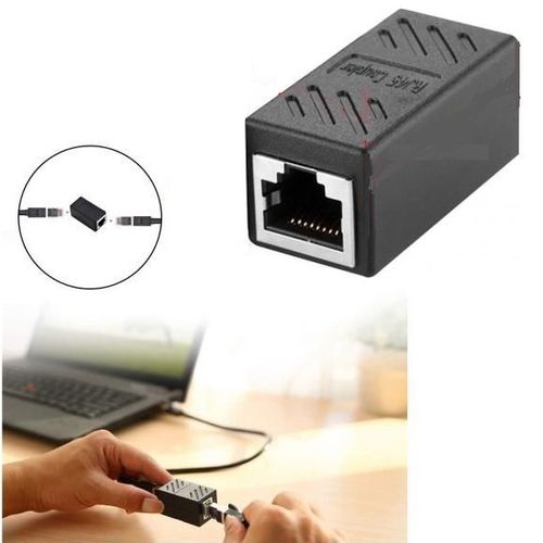 Adaptateur de câble Ethernet coupleur RJ45 2Pack femelle à femelle