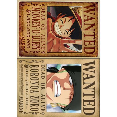 Generic 2 Stickers muraux 20x14 cm Personnage One Piece Chopper