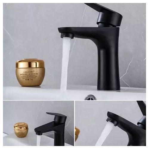 Generic Mitigeur lavabo Robinet Salle de Bain Noir à prix pas cher