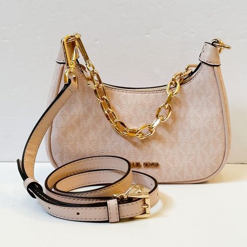 Michael Kors Sac MK a bandouliere Cora Mini Zip Pouchette in Signature powder rose a prix pas cher Jumia Maroc