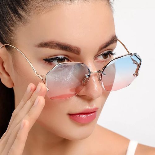 Lunette de soleil degrade bleu best sale