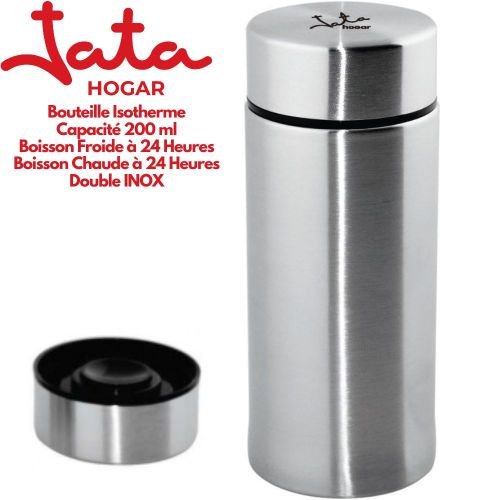 Jata Thermos Double INOX 200 ml Bouteille Isotherme Pour Thé Et Café Mug  Isotherme Chaud Et Froid à prix pas cher