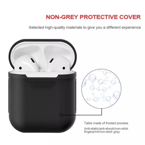 Generic housse Silicone / étui de protection pour écouteurs sans fil de  luxe - Noir à prix pas cher